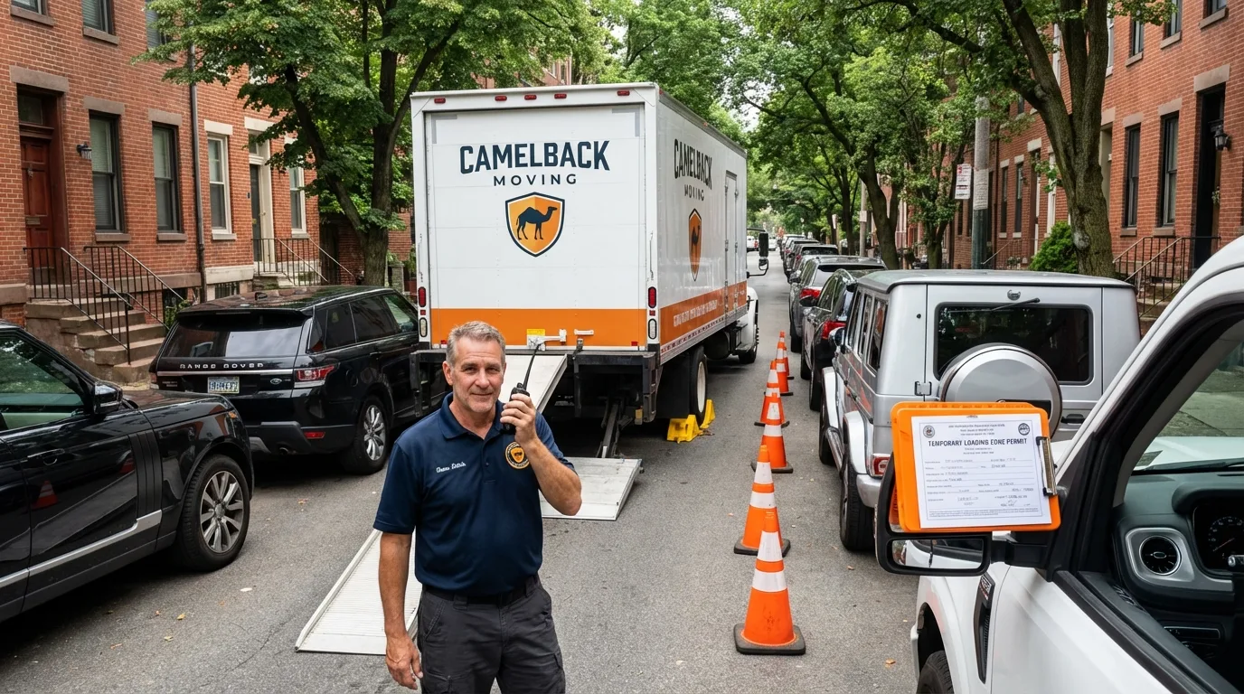 City street loading permit setup in Terre Hill, PA